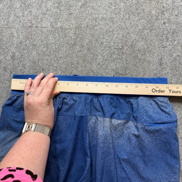 Lululemon License to Train Shorts Men L Blue Marbled Linerless 10" - Picture 11 of 16